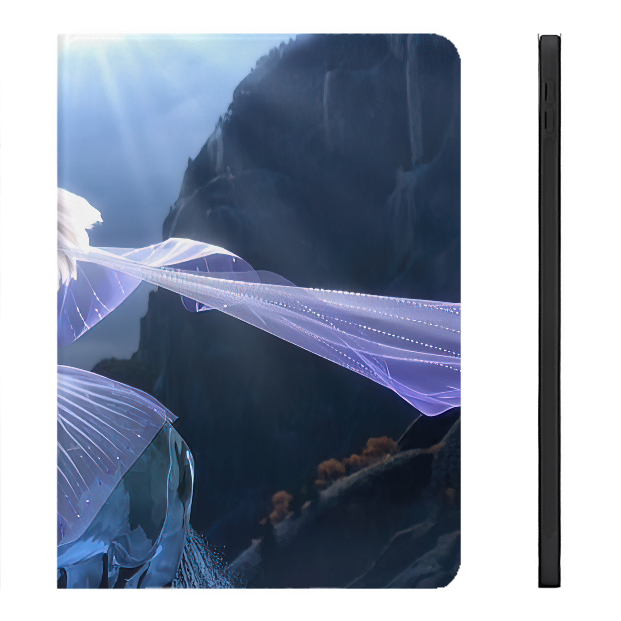 （画像用） アナと雪の女王 アンナ エルサ Frozen Anna Elsa IPadケース ペンホルダー付き ブックスタイルデザイン